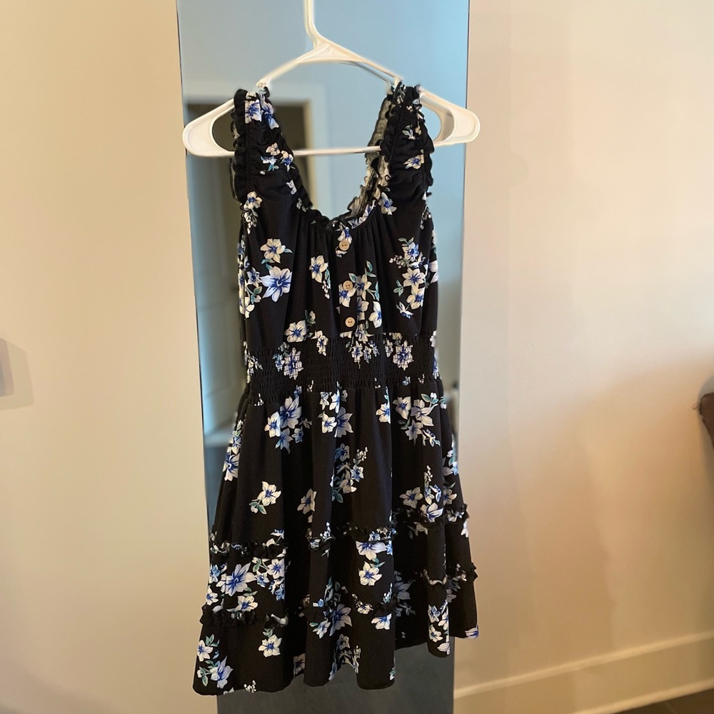 Black floral Dress